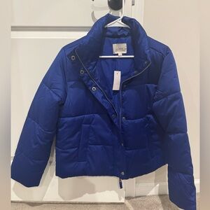 LOFT Royal Blue Quilted Jacket